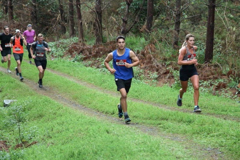 Runners on Parihaka Trail Run