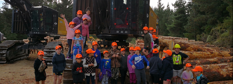 Te Pohue Students In Front Of Machine 1110X400px