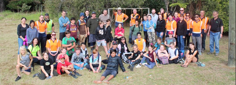 Cropped Rayonier Matariki Forests Staff And Opoutere School Children And Teachers