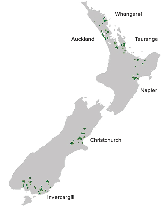 NZ Map March 2024